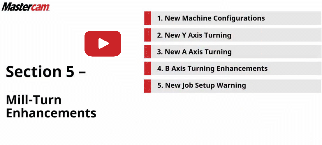 Mastercam 2025 Rollouts - Mill Turn Enhancements