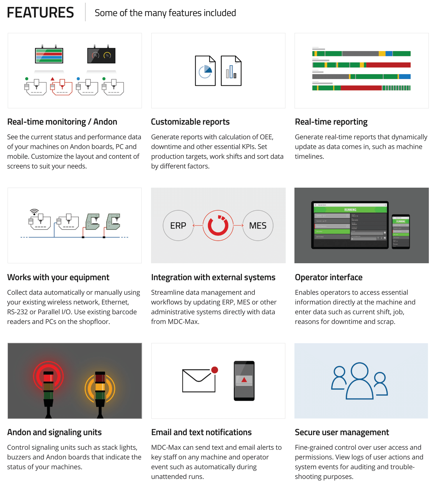 MDC-MAX Features